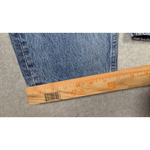 Redone Women Jeans 27x27 70s Stove Pipe Button Fly Straight Light Wash High Rise - Picture 12 of 14